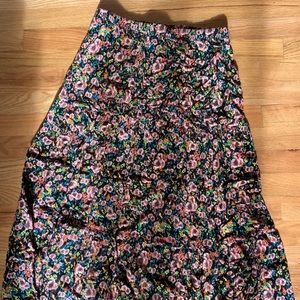 Ankle length floral skirt